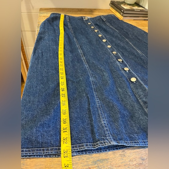 ❣️MARKS & SPENCER St Michael Denim Button-Front Skirt – Size 18 (CAN) - Picture 6 of 6
